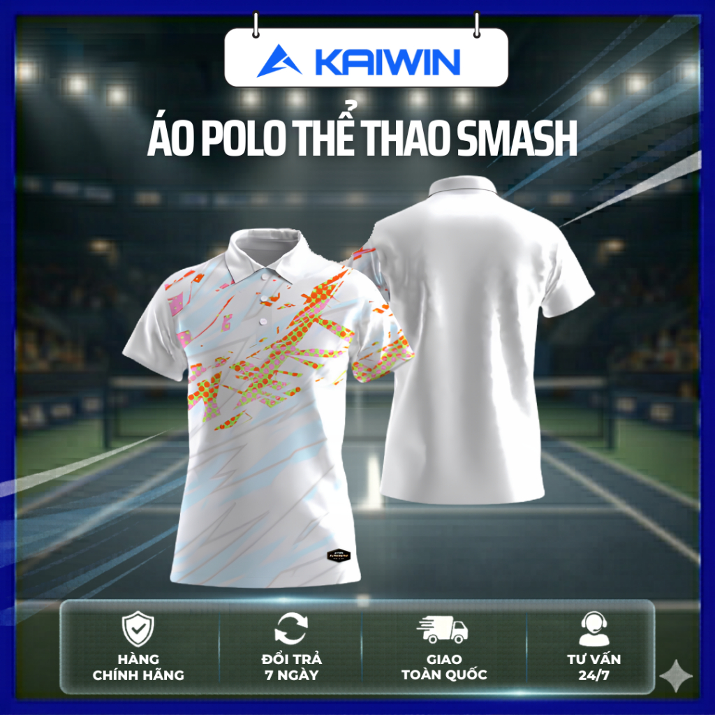 Áo Polo Kaiwin Smash Nữ - Áo Tập Luyện và thi đấu Pickleball Chuyên Nghiệp - Pickleball Kaiwin Chính