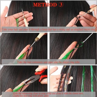 Tóc kim tuyến trang trí cho tóc, Set 120 sợi kim tuyến nối tóc trang trí cho tóc