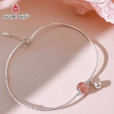 Vòng tay đá Thạch anh tự nhiên phối charm - Mẫu VC0793 - Ngọc Quý