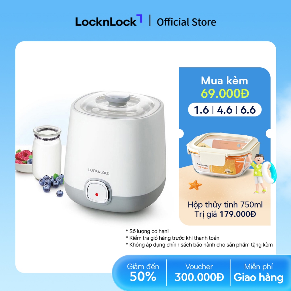 Máy làm sữa chua Lock&Lock EJY110SLV