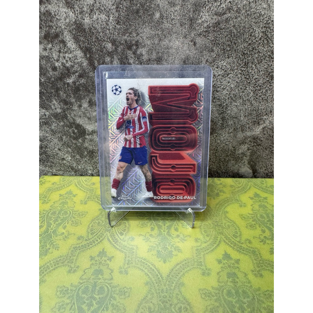 Thẻ bóng đá Topps Mojo Case Hit Rodrigo De Paul Topps uefa club competitions 24-25