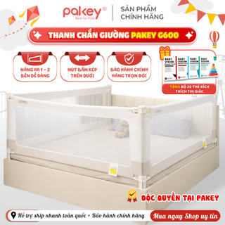 [D2C] Thanh Chắn Giường Pakey G600 Cao Cấp, Thanh Chặn Giường Cho Bé Vải 600D Dày Dặn Thoáng Khí - Bảo Hành Trọn Đời