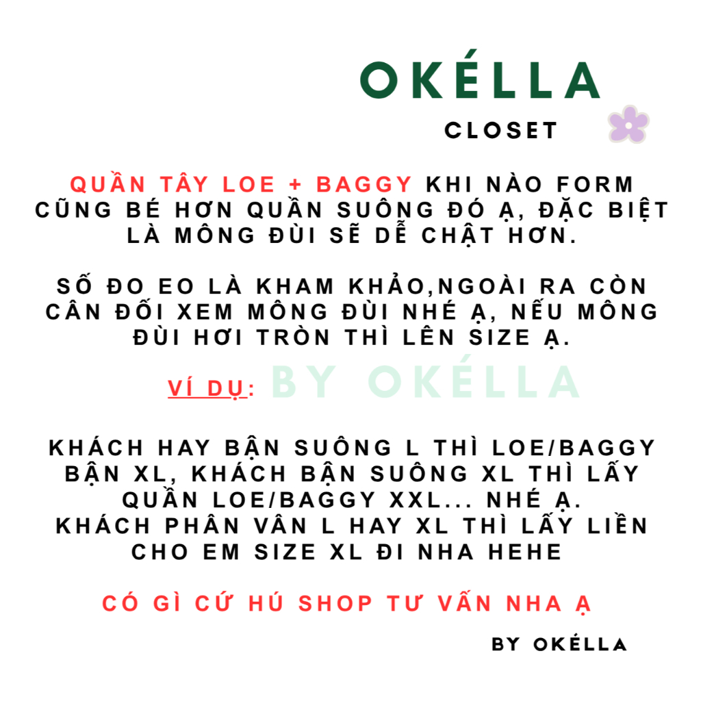 Quần ống loe nữ 2 cúc chất vải tuyết mưa hàng loại 1, quần tây ống vẩy cạp cao Okella | BigBuy360 - bigbuy360.vn