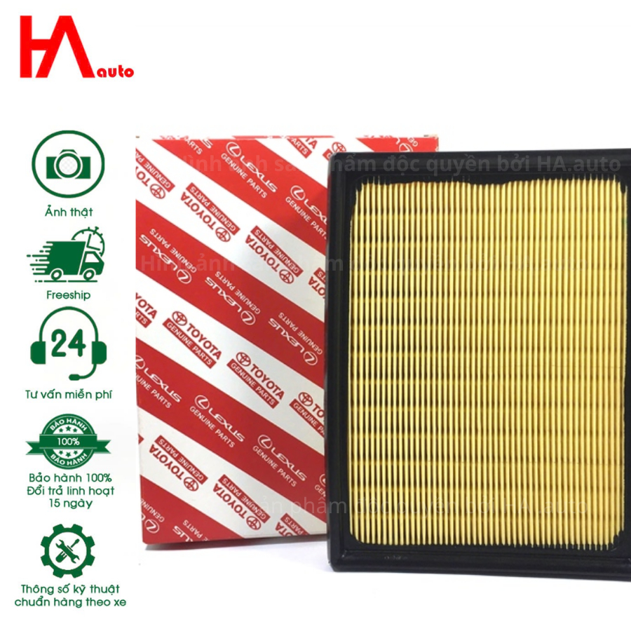 Lọc gió động cơ  Raize/ Veloz Cross/ Avanza đời 2021+, Vios 2022+. Mã 17801-BZ110