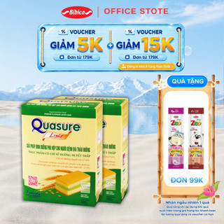 Combo 2 bánh bông lan quasure light bibica 126g, thực phẩm dành cho người ăn kiêng, tiểu đường