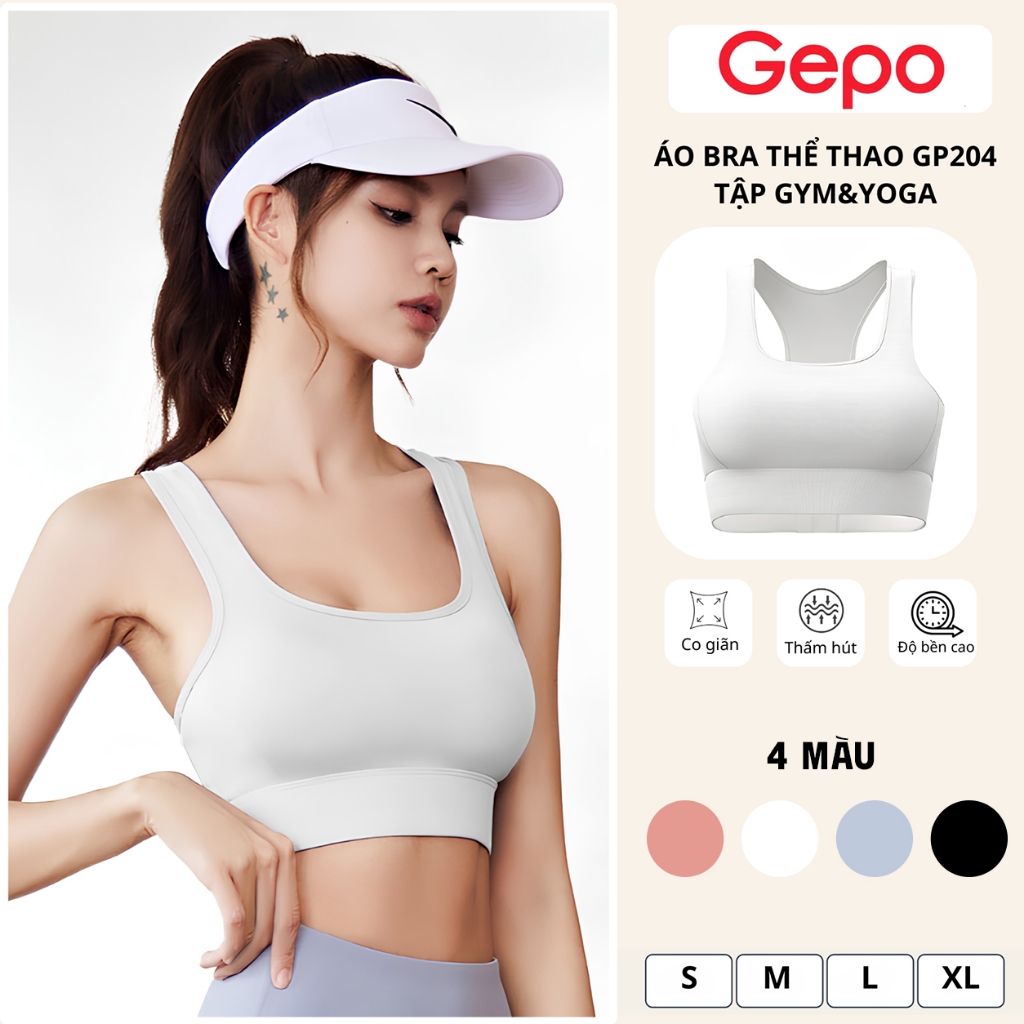 GEPO Áo bra tập gym yoga cao cấp có mút ngực chống sốc GP204 | BigBuy360 - bigbuy360.vn