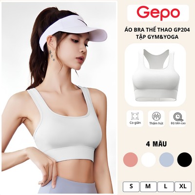GEPO Áo bra tập gym yoga cao cấp có mút ngực chống sốc GP204