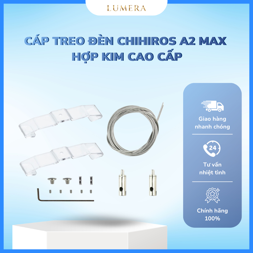 [Lumera Aquarium] Cáp Treo Đèn Chihiros A2 Max Hợp Kim Cao Cấp, Hoàn Thiện Cứng Cáp