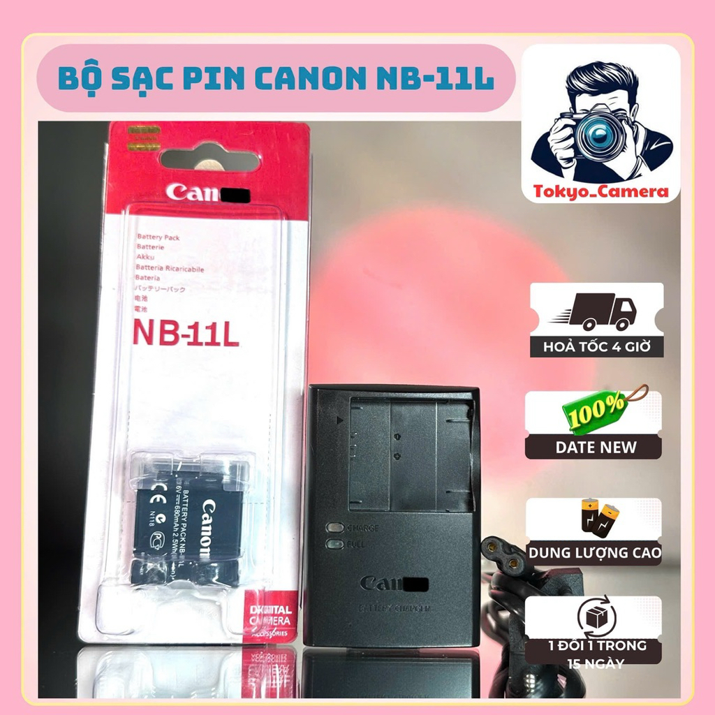 Bộ Sạc Pin Canon NB-11L ( Combo Hãng ) dùng cho IXY 90F , 100F , 110F , 120 , 140 , 160 , 180 , 190 