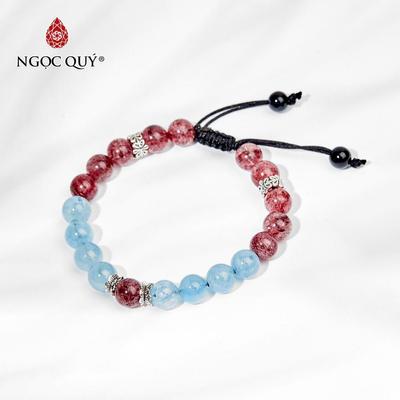 Vòng tay đá Thạch anh tự nhiên phối charm - Mẫu VC0762 - Ngọc Quý
