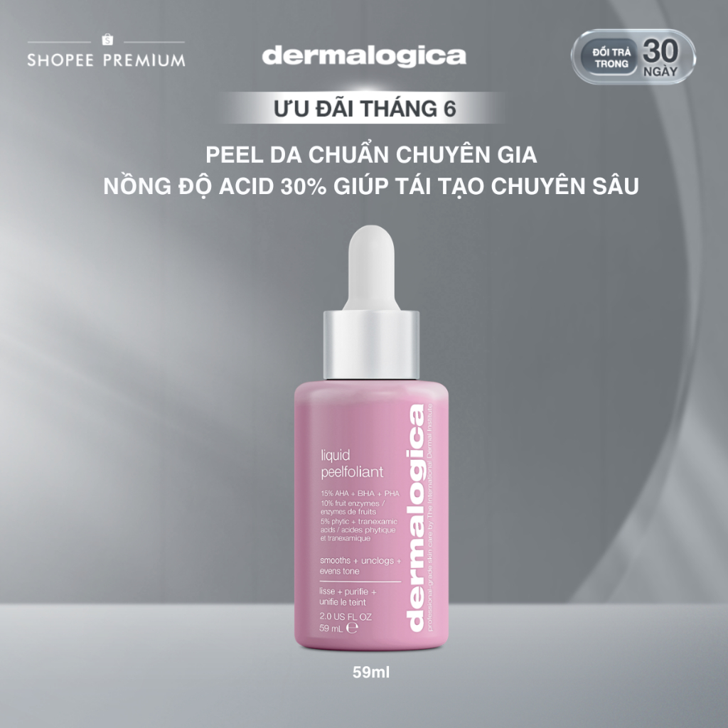 [KOL Live] Peel da tại nhà Dermalogica Liquid Peelfoliant 59ml