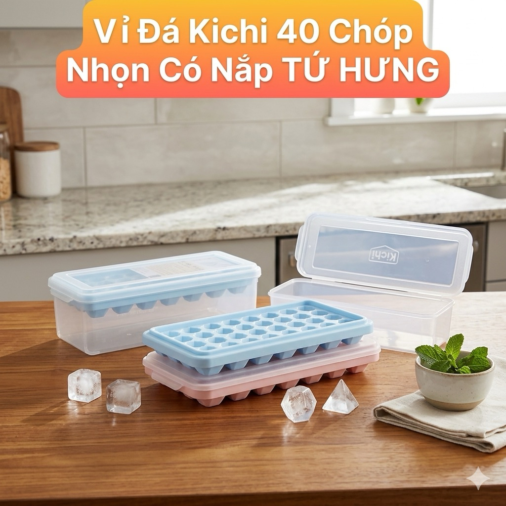 Vỉ đá kaichi có nắp tứ hưng nhiều model lựa chọn