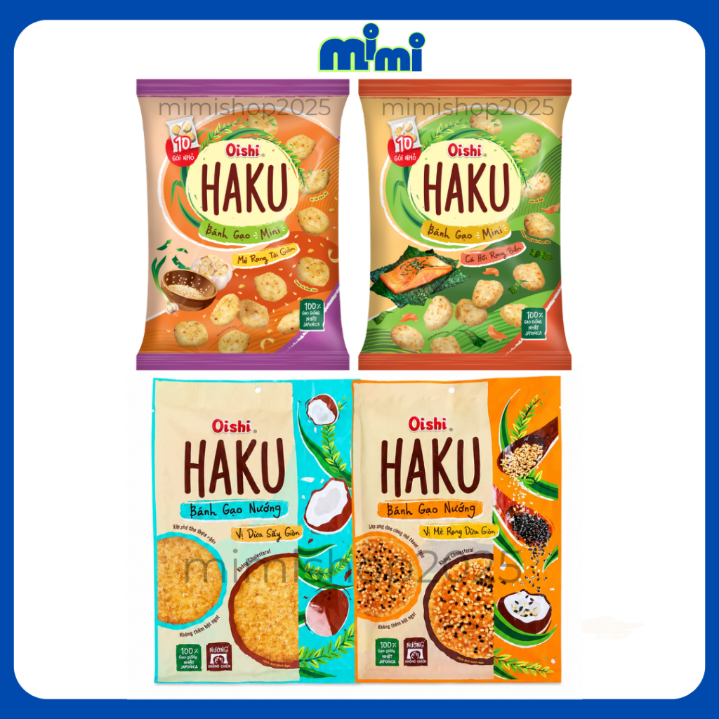 Bánh Gạo Nướng Haku Oishi Các Vị