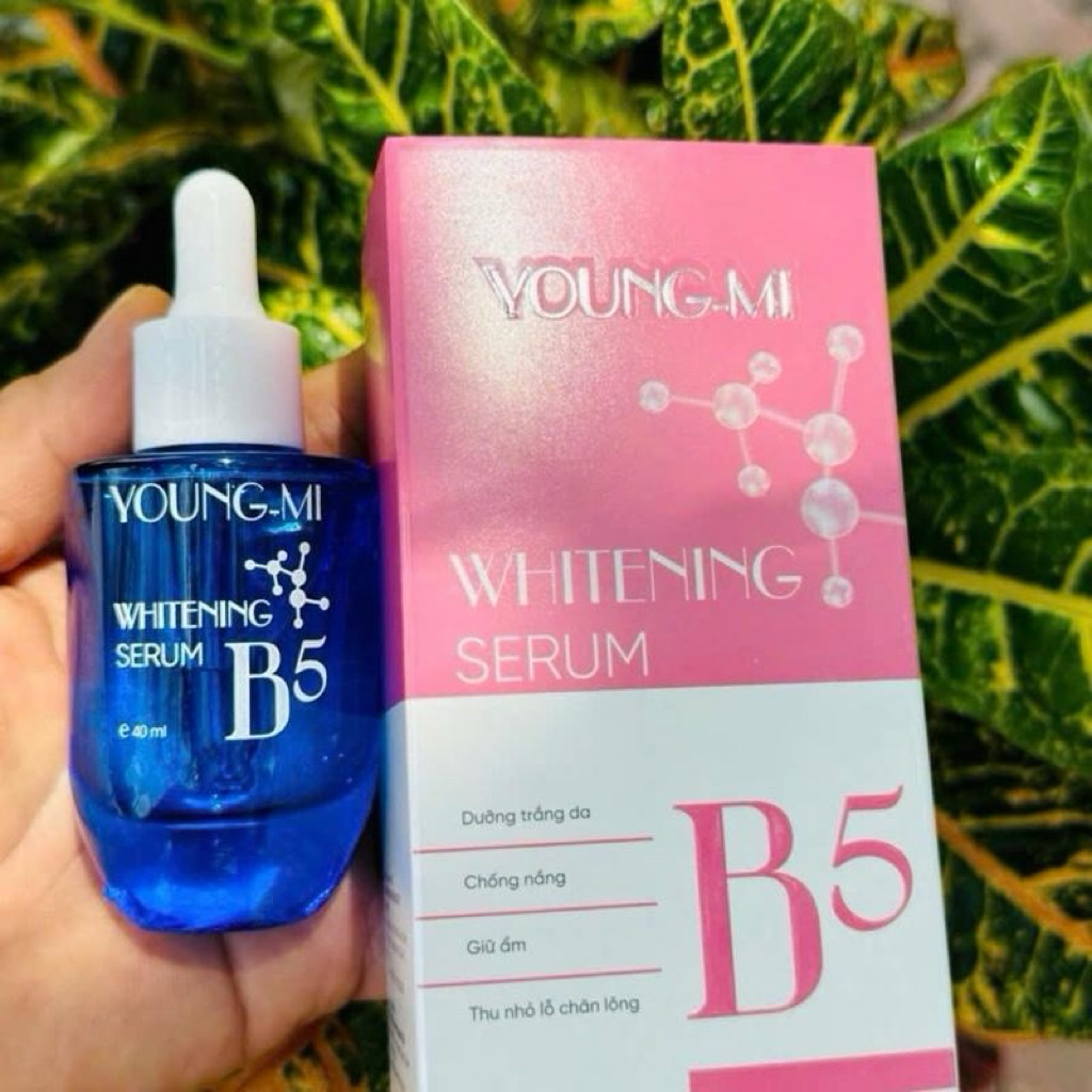 COMBO KEM DƯỠNG TRẮNG DA B5 15g - (serum b5 40ml young mi).Hồng