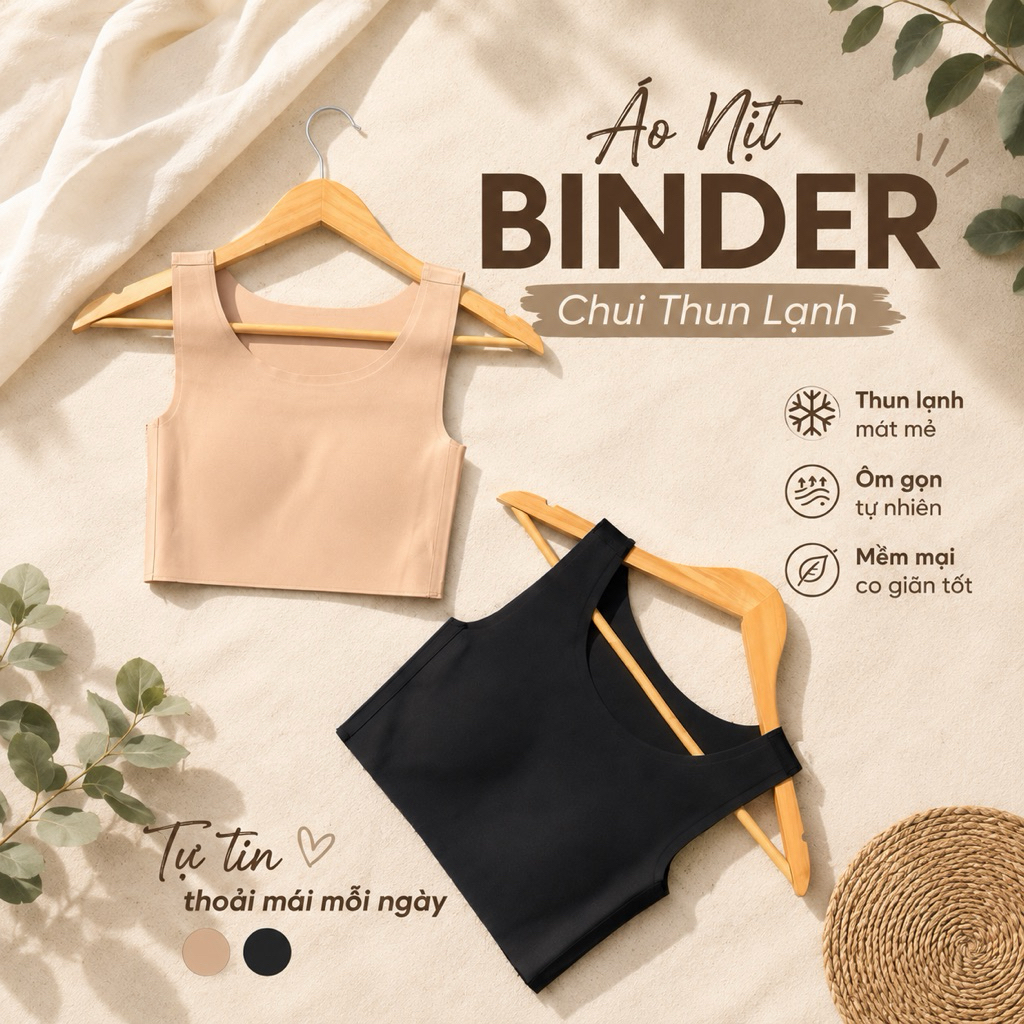 Áo Nịt Tomboy Binder Chui Thun Lạnh Hỗ trợ định hình vòng 1 cho Tomboy, Sb