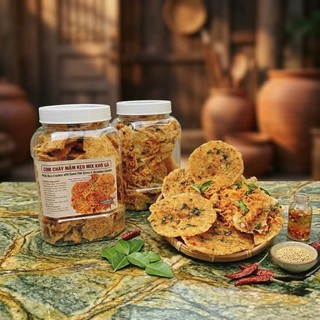 Cơm Cháy Khô Gà Giòn Cay Hộp Seal 500G Ăn Vặt PV FOOD