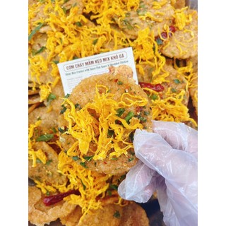 Cơm Cháy Khô Gà Giòn Cay Hộp Seal 500G Ăn Vặt PV FOOD