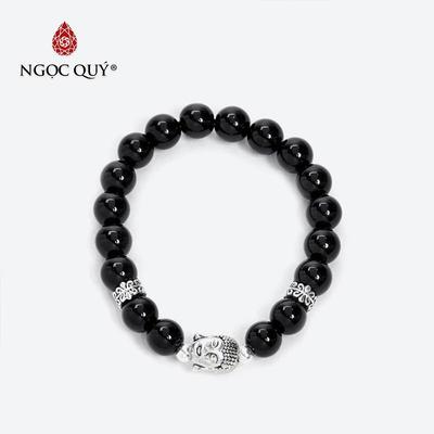 Vòng tay đá Obsidian tự nhiên phối charm - Mẫu VC0730 - Ngọc Quý