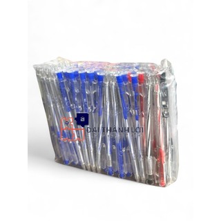 Combo 50/100 cây bút bi DF-207 ngòi 0.7mm( Mực Xanh/Đỏ/Đen/Mix Màu)