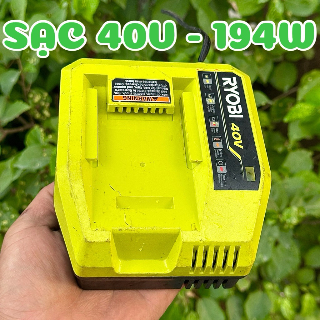 Sạc Pin Ryobi 40V - 194W Cao Cấp (Hàng Bãi Mỹ - Điện 120V)