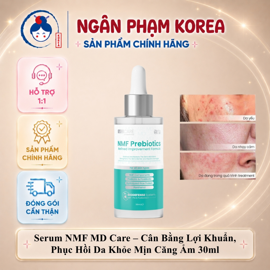 [Hàng Công Ty] Serum NMF Cân Bằng Lợi Khuẩn & Phục Hồi Da MD CARE NMF Prebiotics Refined Improvement