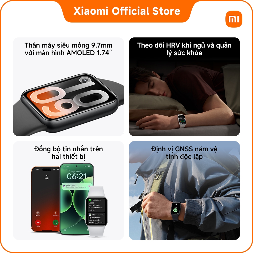 Đồng hồ thông minh Xiaomi Smart Band 10 Pro | Màn AMOLED 1.74" | Thời lượng pin lên đến 21 ngày | BigBuy360 - bigbuy360.vn