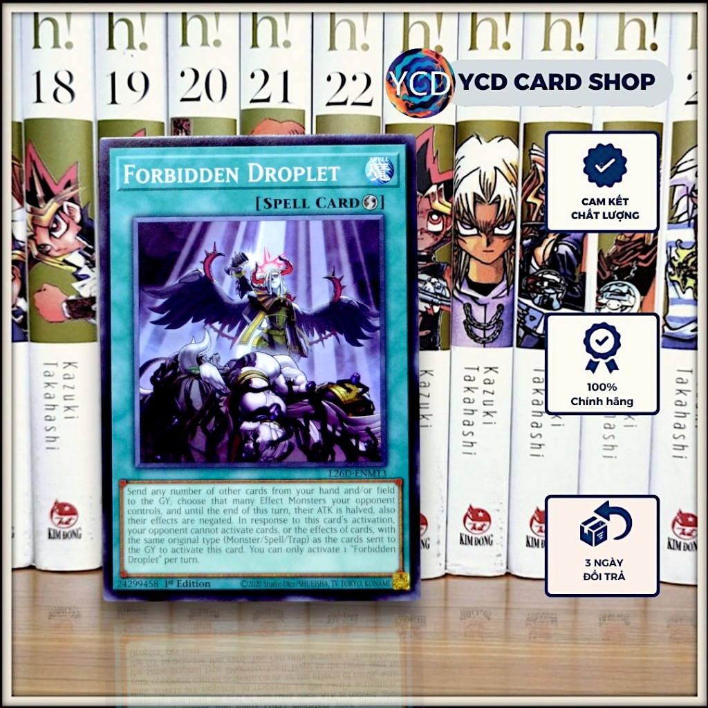 [YCDcardgame] Thẻ bài yugioh chính hãng Forbidden Droplet   – Common