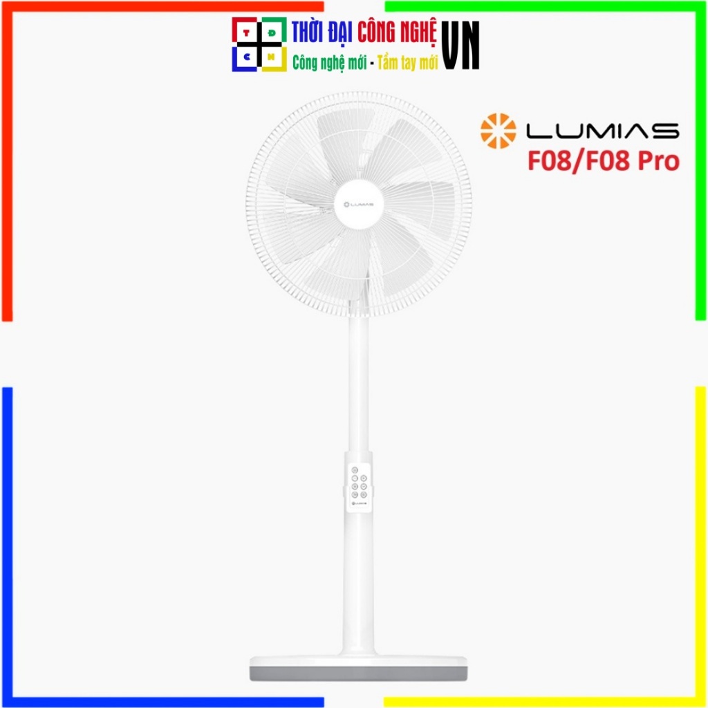 Quạt Cây Lumias F08 Pro Thông Minh Làm Mát Diện Rộng Siêu Êm - Quạt Đứng Lumias F08Pro Bảo Hành Chín