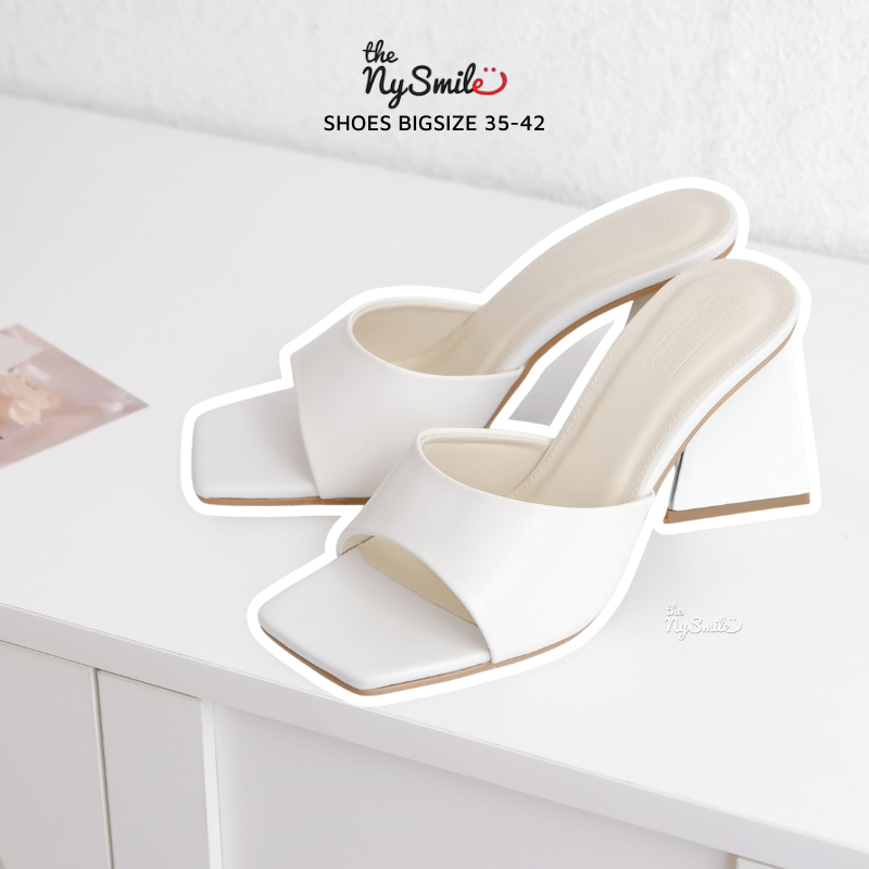 Guốc nữ 7P gót tam giác quai ngang - The NySmile - CHANIE , BECHU