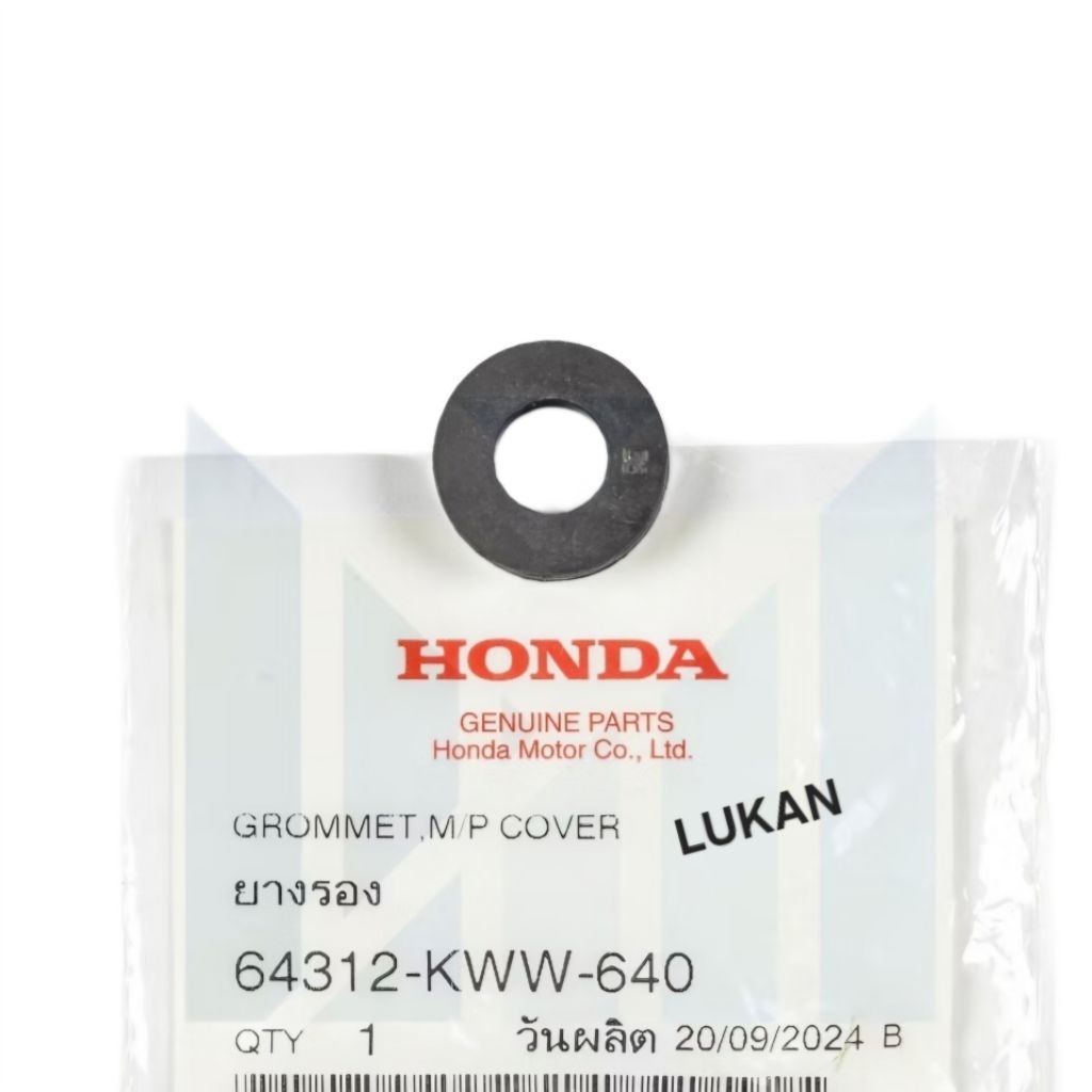 Cao su đệm bửng yếm dưới WAVE S110, RSX, BLADE, A110, FUTURE 125.... zin 64312-KWW-640