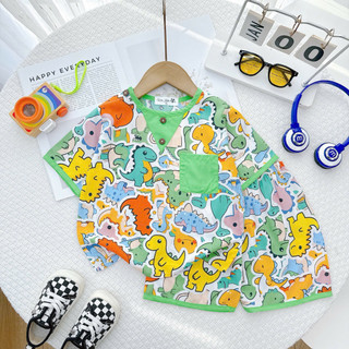 BỘ TOLE ĐÙI TAY NGẮN BÉ TRAI TRỤ MÀU THƯƠNG HIỆU TOLE WINKIDS SIZE 10-37kg