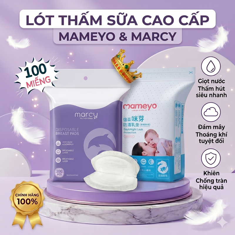 Miếng lót thấm sữa Mameyo (Bịch 100 Miếng)