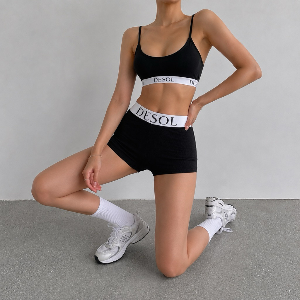 QUẦN SHORT THUN COTTON CẠP CAO DESOL, QUẦN BIKER LEGGING NỮ CO GIÃN TÔN DÁNG- BASIC BIKER SHORTS