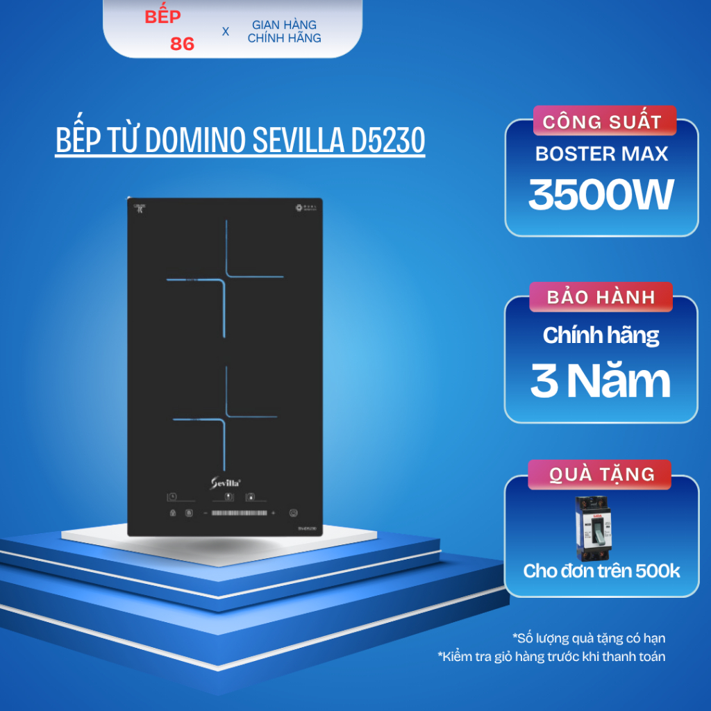 Bếp từ đôi dọc SEVILLA D5230
