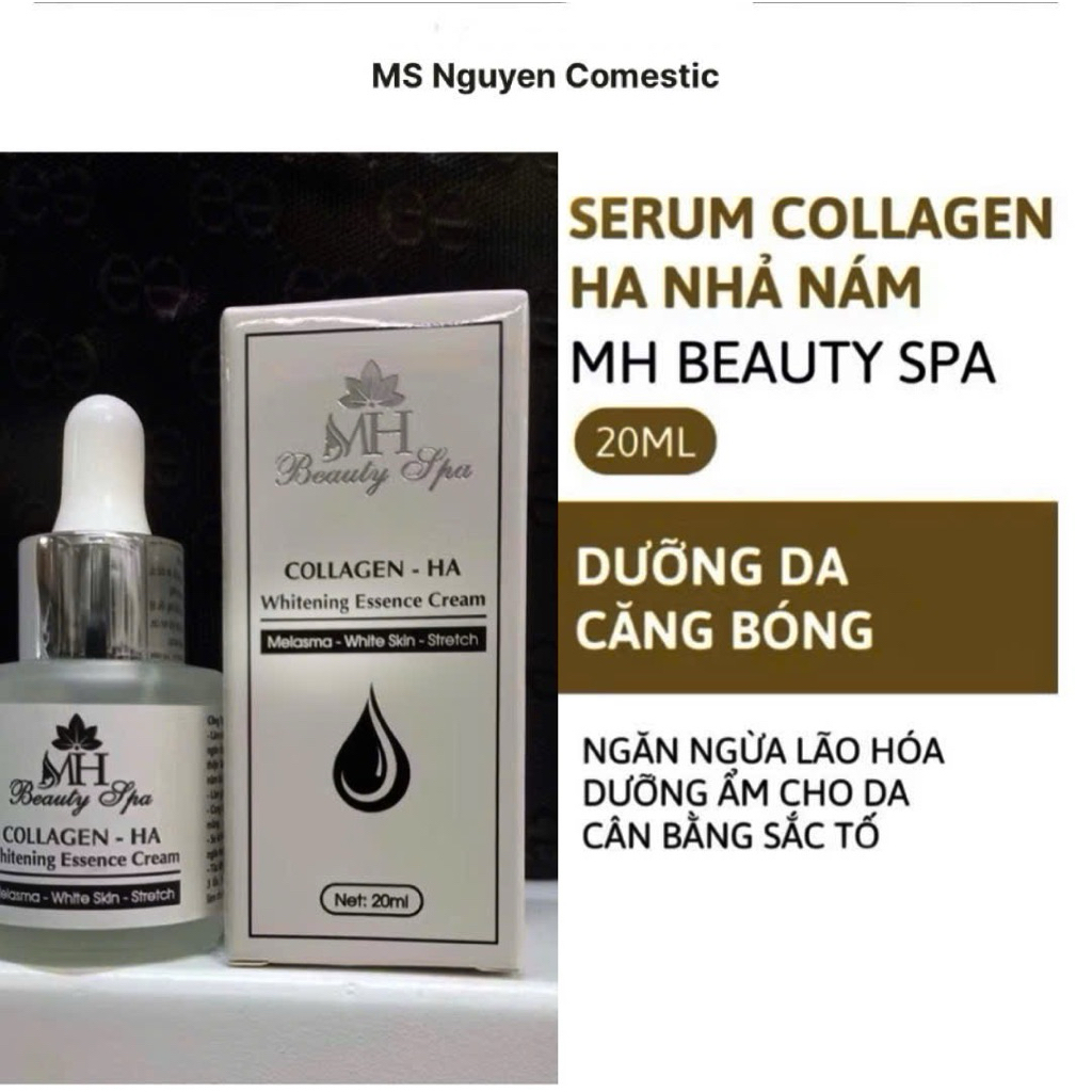 Serum nhả nám HA Collagen Mh Beauty, mờ nám tận gốc, mờ tàn nhang, ngăn ngừa lão hóa, cân bằng sắc t