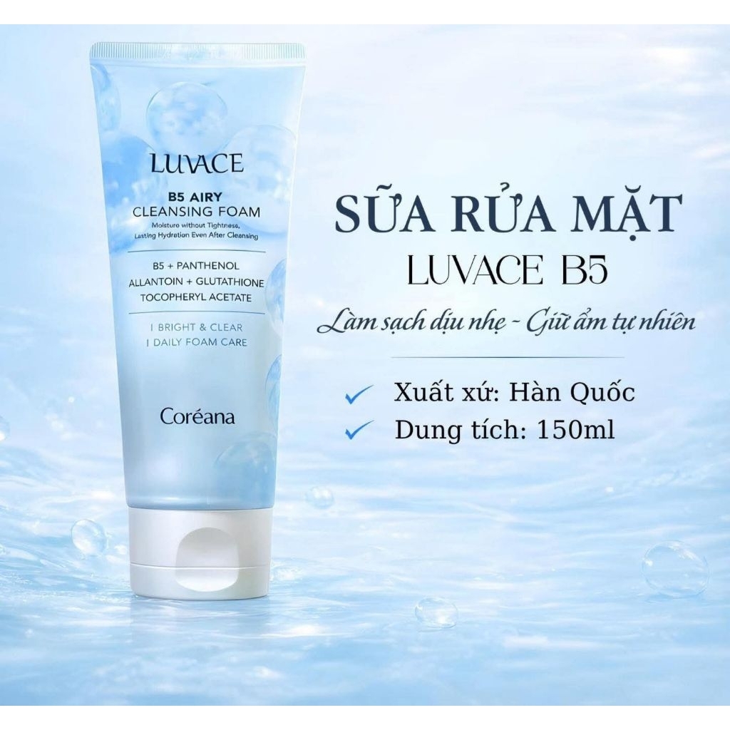 Sữa rửa mặt B5 Luvace 150ml