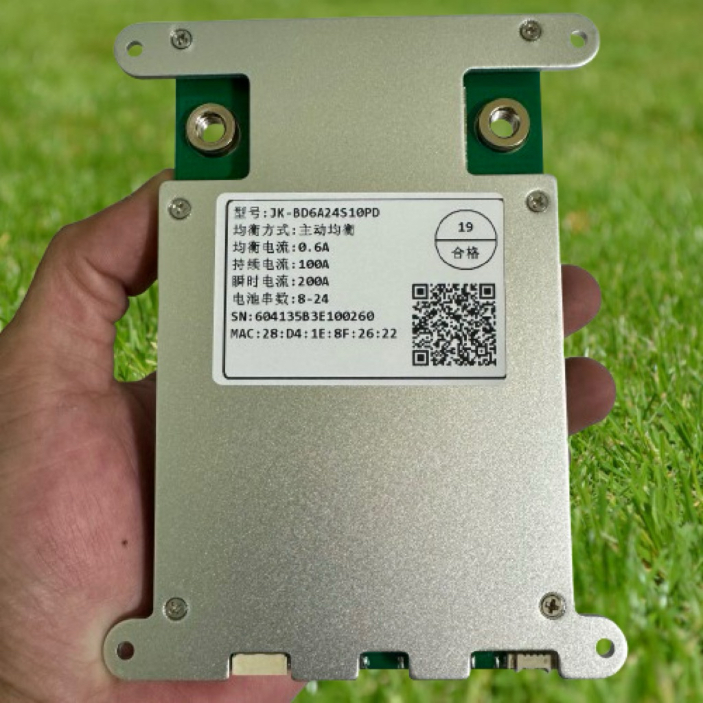 Mạch JK, Smart BMS JK 8-24s 100A/200A cân bằng chủ động 0.6A mẫu mới. JK-BD6A24S10PD