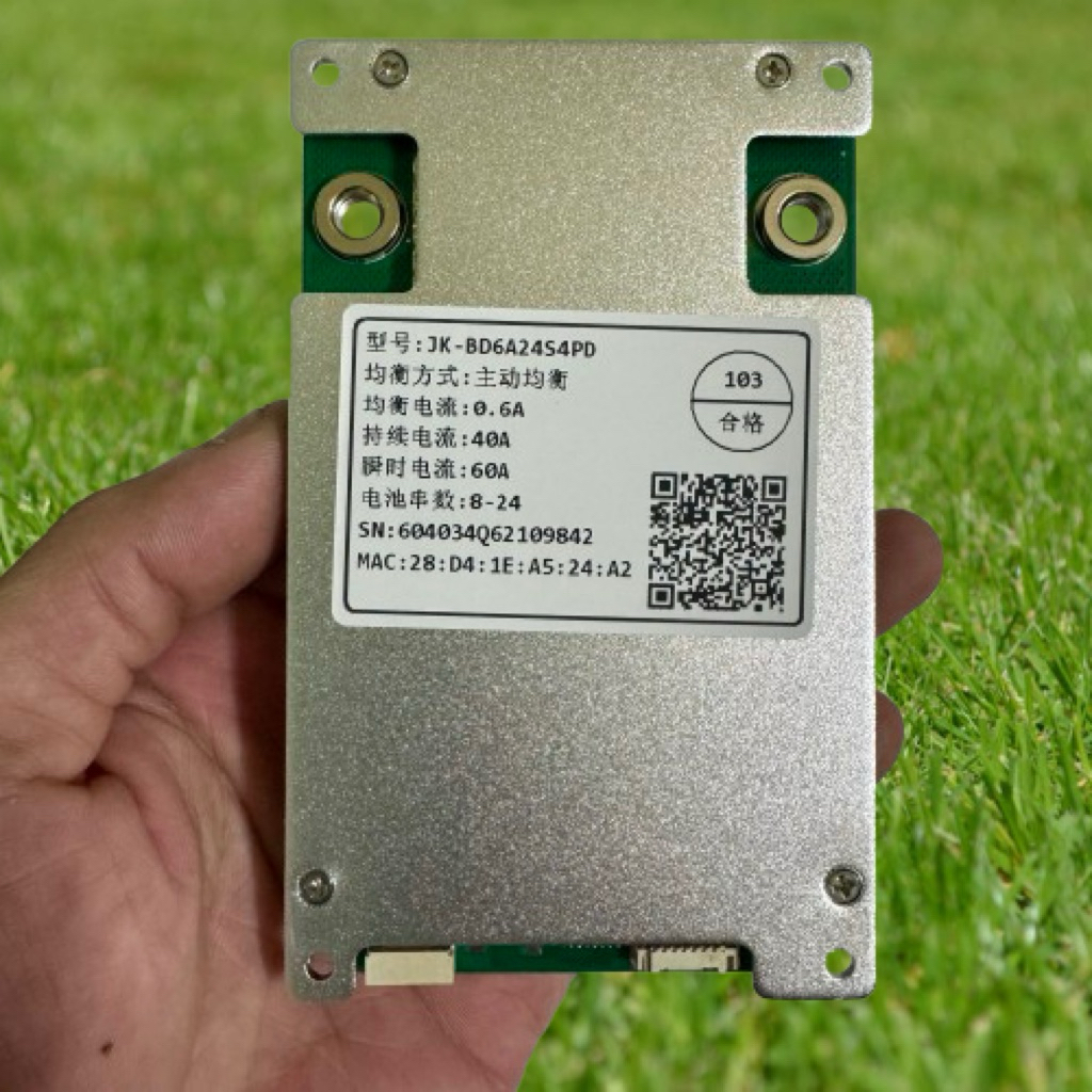 Mạch JK, Smart BMS JK 8-24s 40A/60A cân bằng chủ động 0.6A mẫu mới. JK-BD6A24S4PD