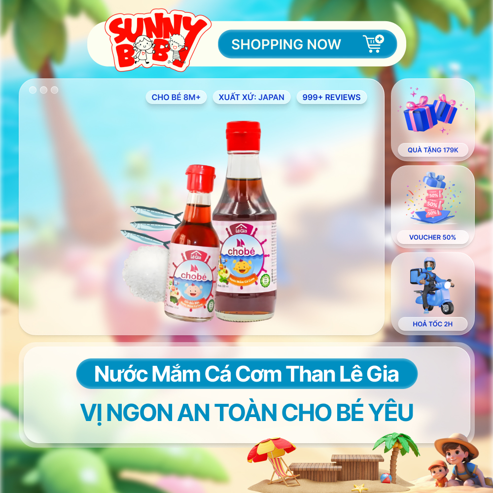 [VIỆT NAM] Nước Mắm Cá Cơm Than Lê Gia Cho Bé