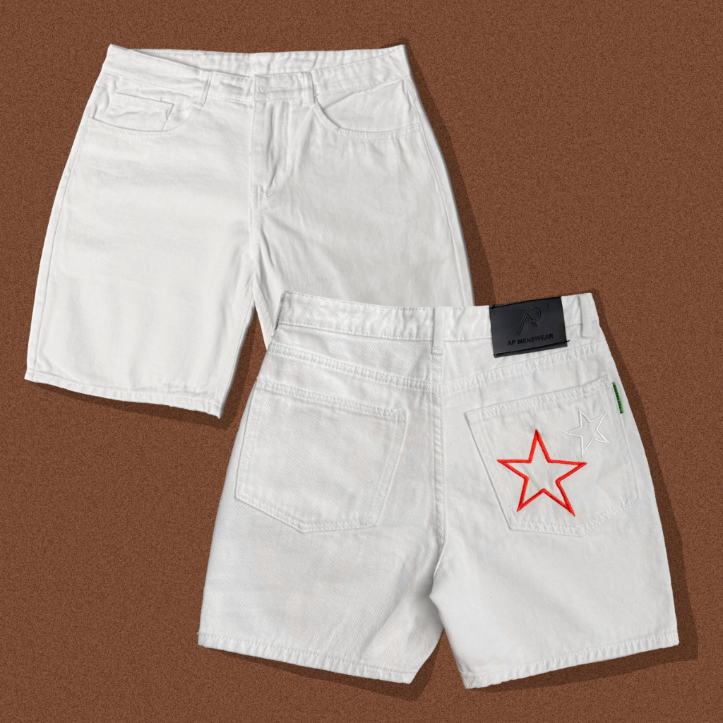 Quần Short Jean Nam Lửng Trên Gối Cotton Quần Lửng Jean Dành Cho Nam apmen QS6J246 mẫu mới
