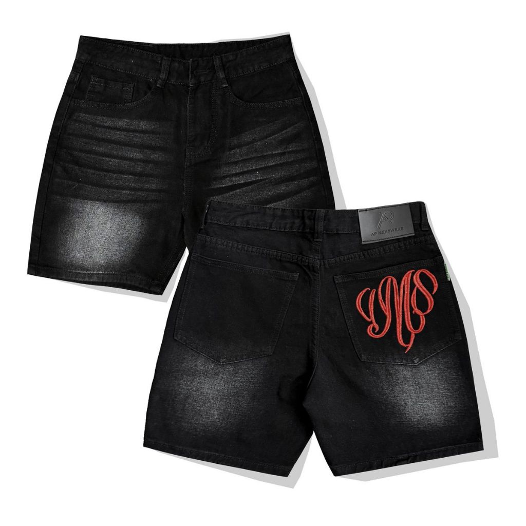 Quần Short Jean Nam Lửng Trên Gối Cotton Quần Lửng Jean Dành Cho Nam apmen QS6J247 mẫu mới