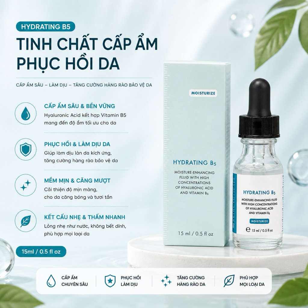 [15ml]Tinh chất phục hồi da Skinceu B5