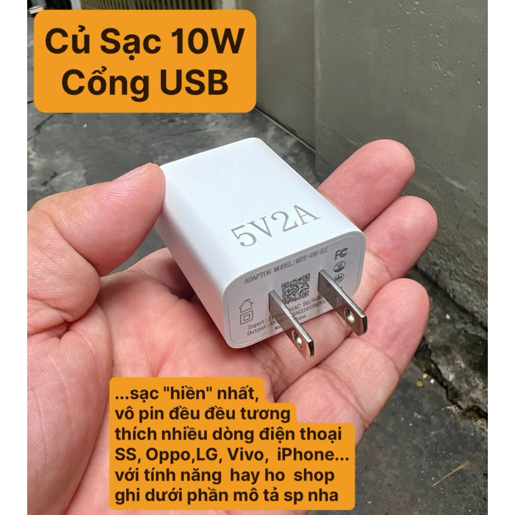 Củ Sạc Nhanh Cho Các Dòng ĐT Phổ Thông, ĐT Đời Cũ Các Thương Hiệu : Sams...,iPh..,Viv..,LG, Oppo..