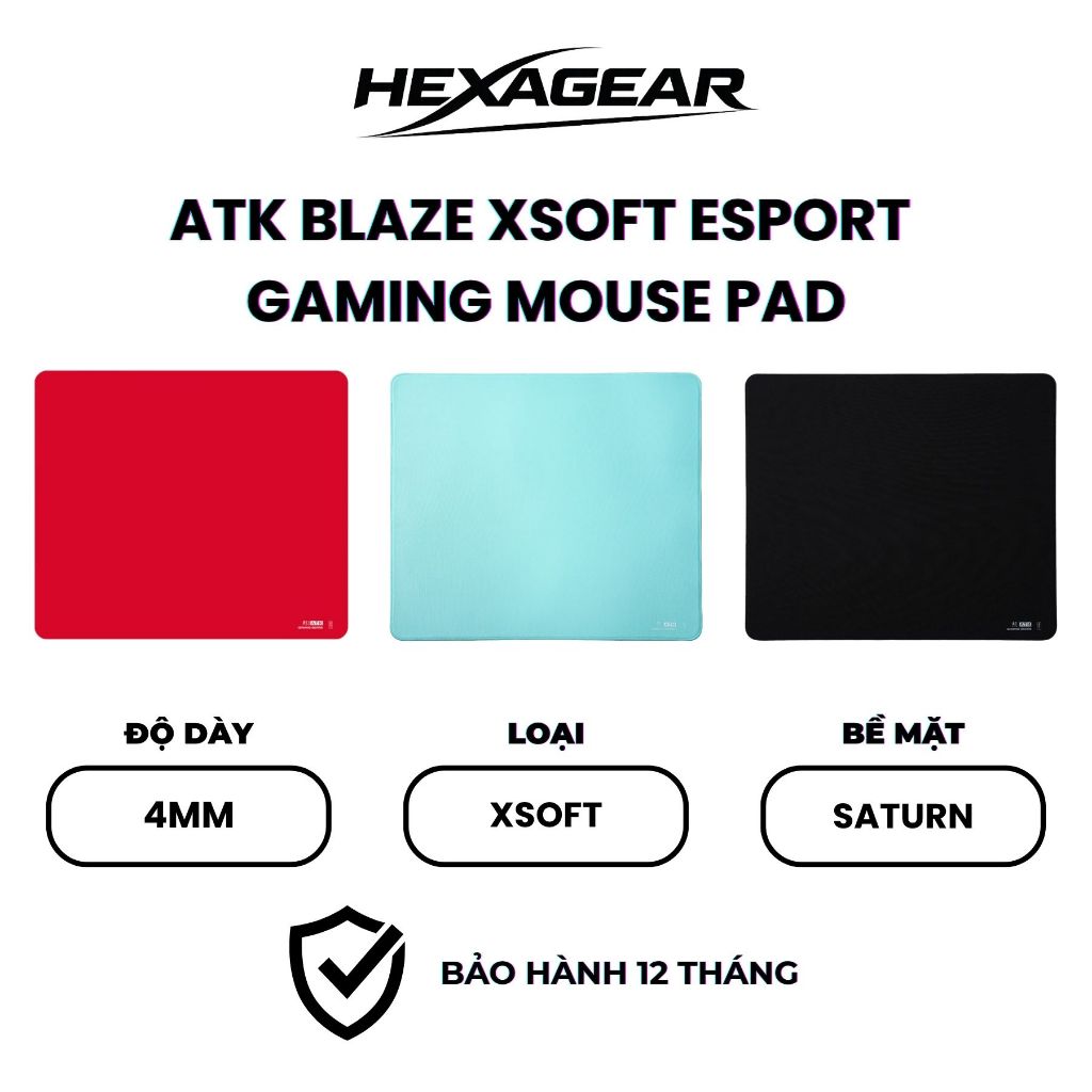 [GIAO NGAY]  Lót Chuột Gaming ATK Blaze XSoft eSport Gaming | Pad Hybrid | Đế Poron Cao Cấp