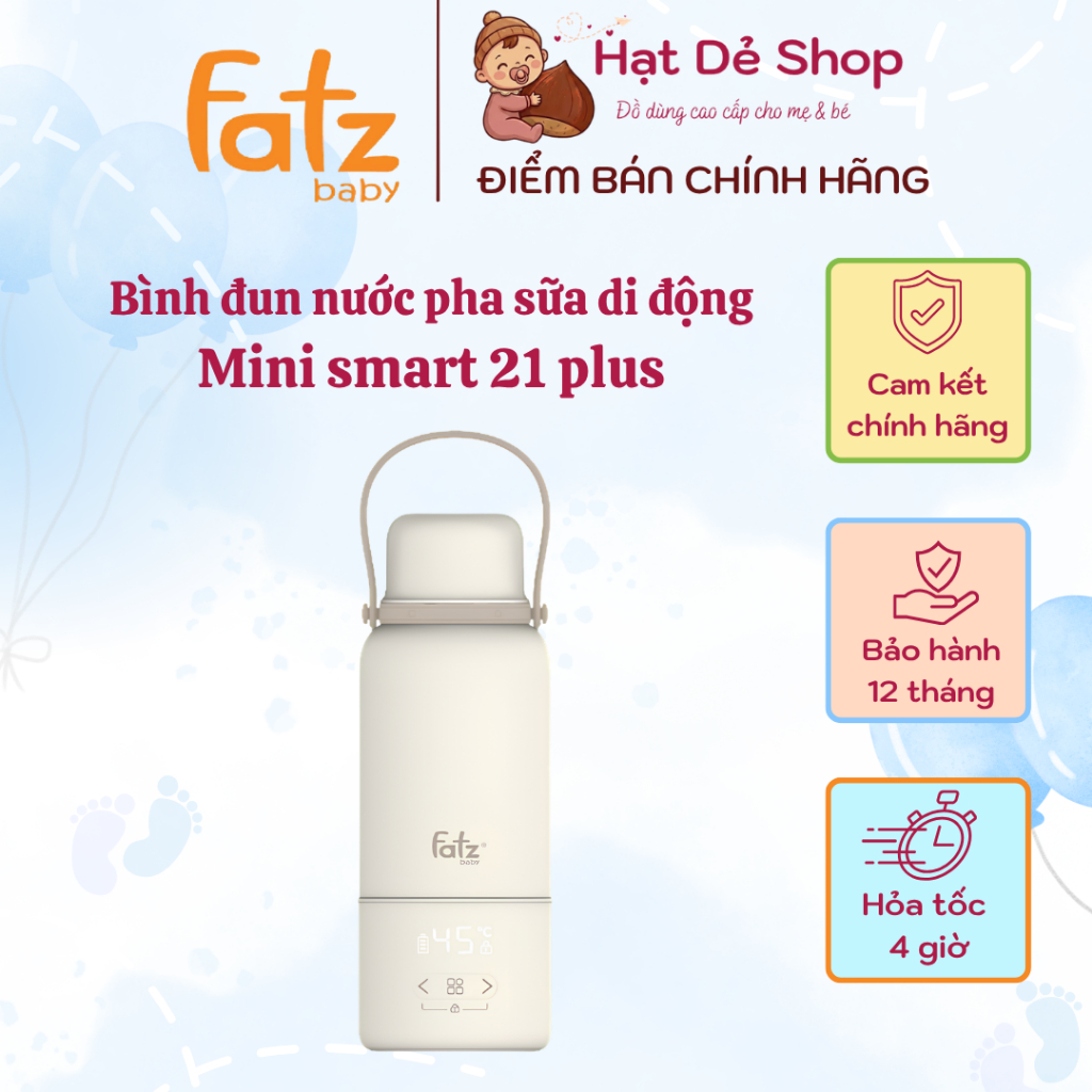 Bình đun và hâm nước pha sữa di động Mini Smart 12 Plus( Đun sôi và hâm nước)