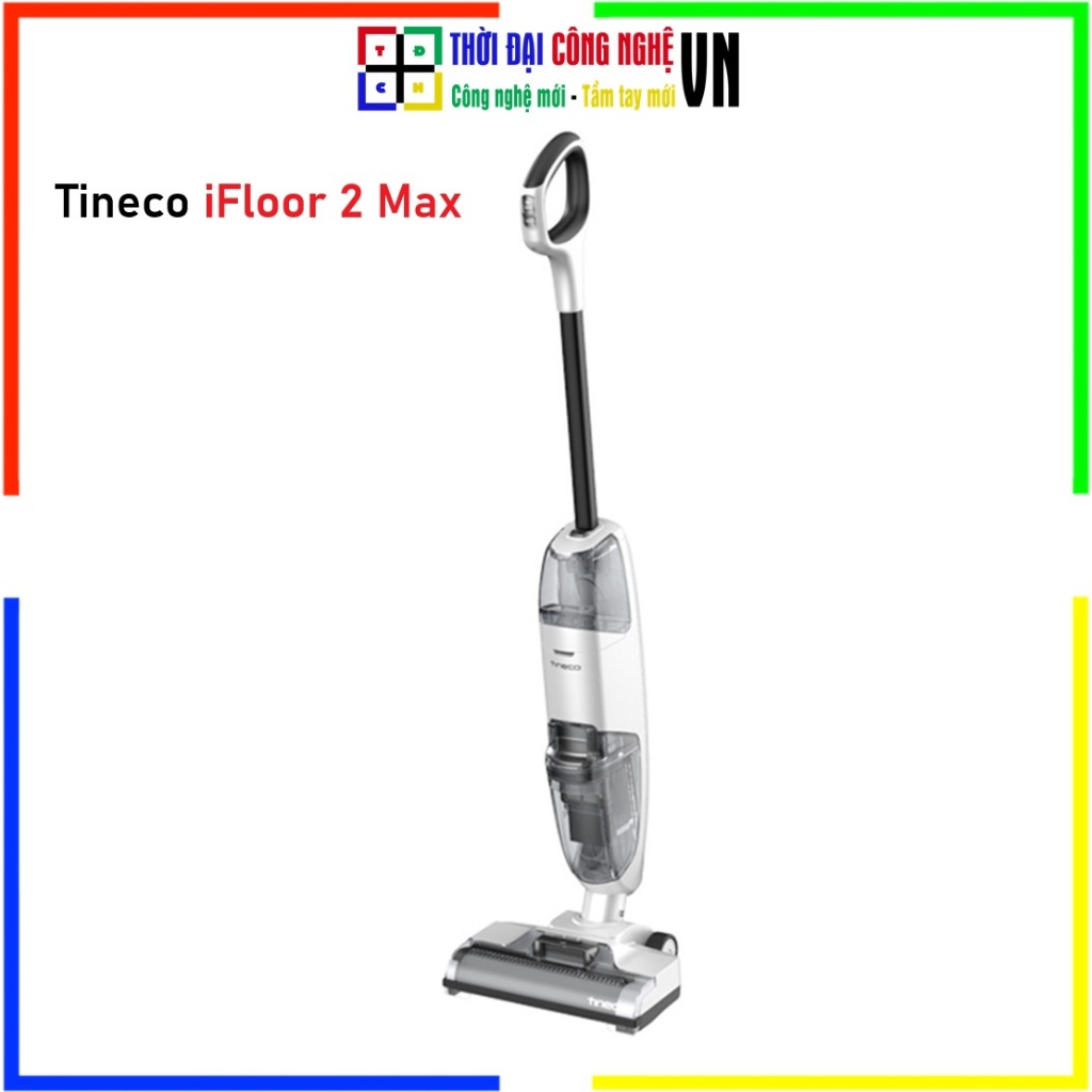 Máy Hút Bụi Lau Sàn Tineco iFloor 2 Max - Không Dây 2 Trong 1, Tự Làm Sạch Con Lăn - Bảo Hành 12Th