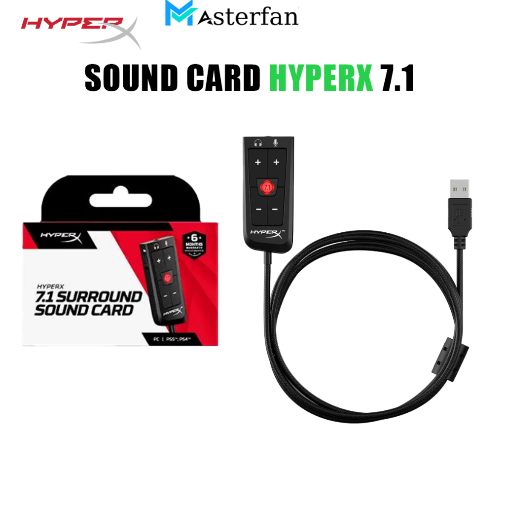 Soundcard giả lập âm thanh 7.1 Hyperx cloud 2 (soundcard cloud II) dành cho Game thủ