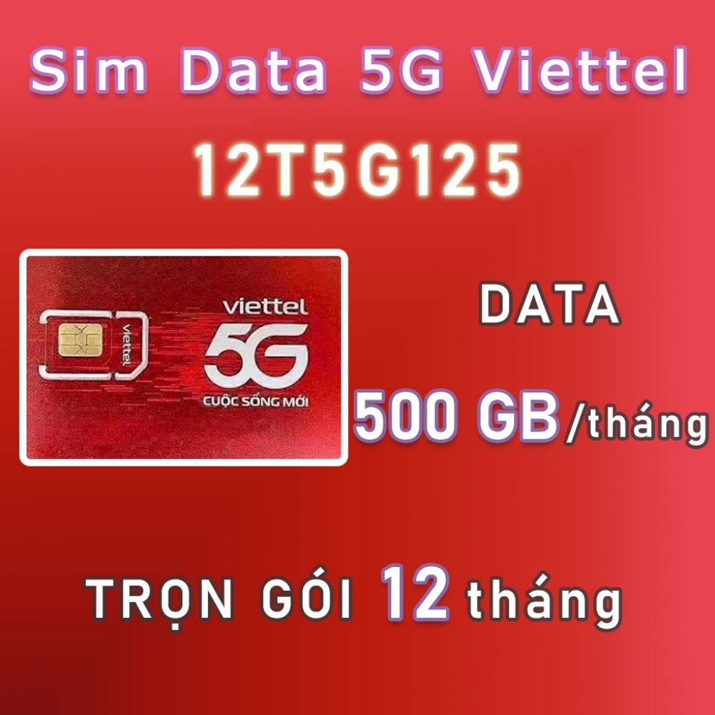 Siêu Data Viettel 500GB/Tháng Miễn Phí 1Năm
