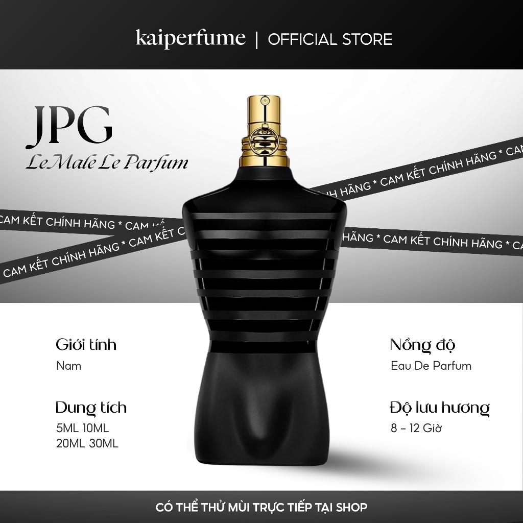 Nước hoa le male le parfum | 5ml - 30ml | kaiperfume