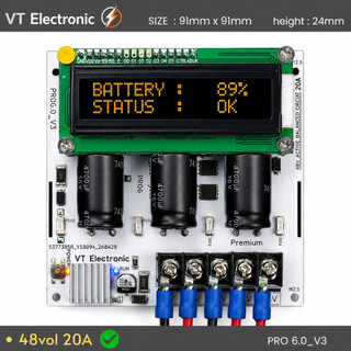 Module Cân Bằng Chủ Động Acquy_Pin_UPS_48V_15A (Cân Nhanh)